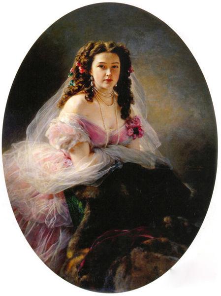 Franz Xaver Winterhalter Portrait of Madame Barbe de Rimsky-Korsakov